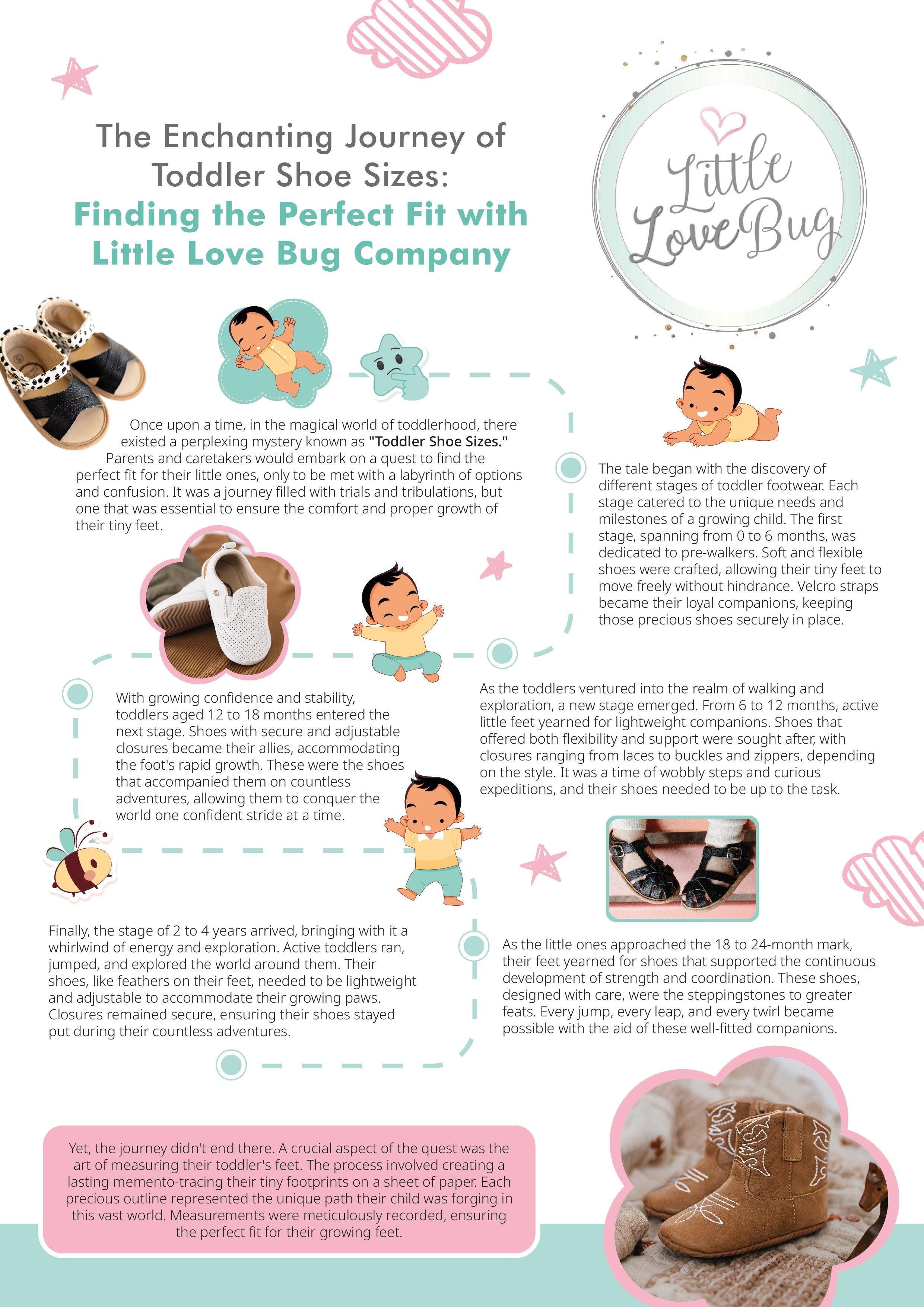 The Enchanting Journey of Toddler Shoe Sizes: Finding the Perfect Fit with Little Love Bug Company - Little Love Bug Co.