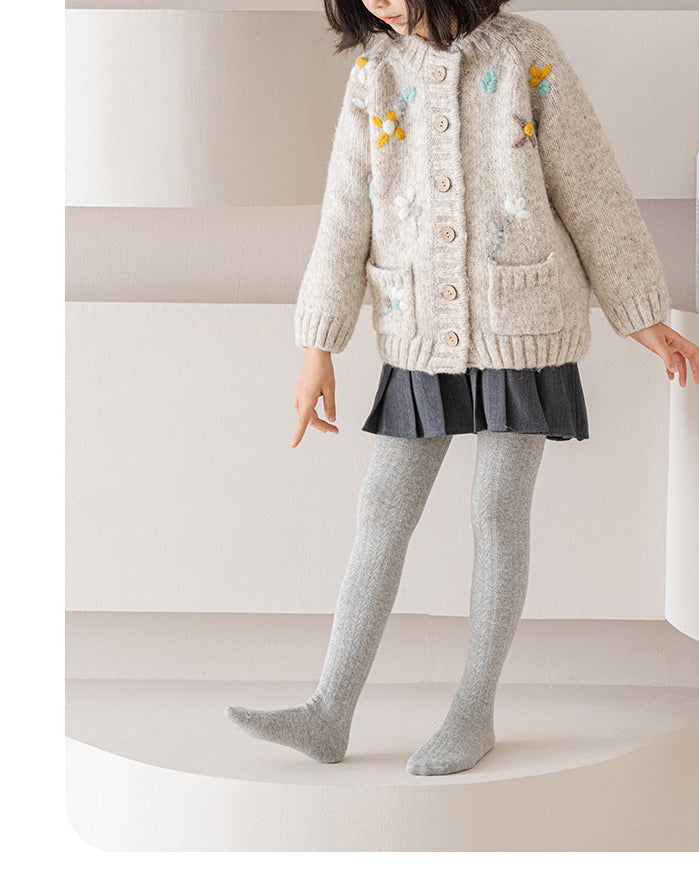 Little Love Bug Cable Knit Tights