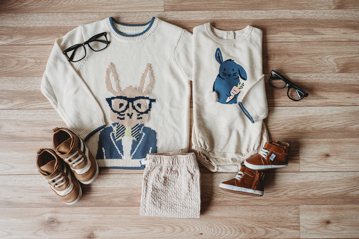 Brown and Navy Henry Low Top - Little Love Bug Co.