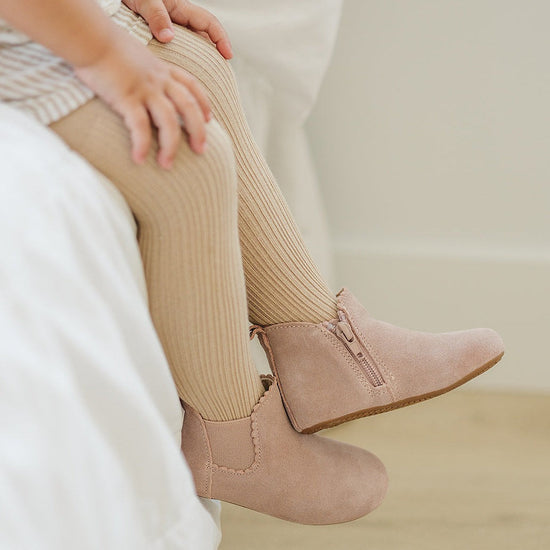 Blush Suede Reagan Boot Boot Little Love Bug Co. 2 (SOLD OUT) 