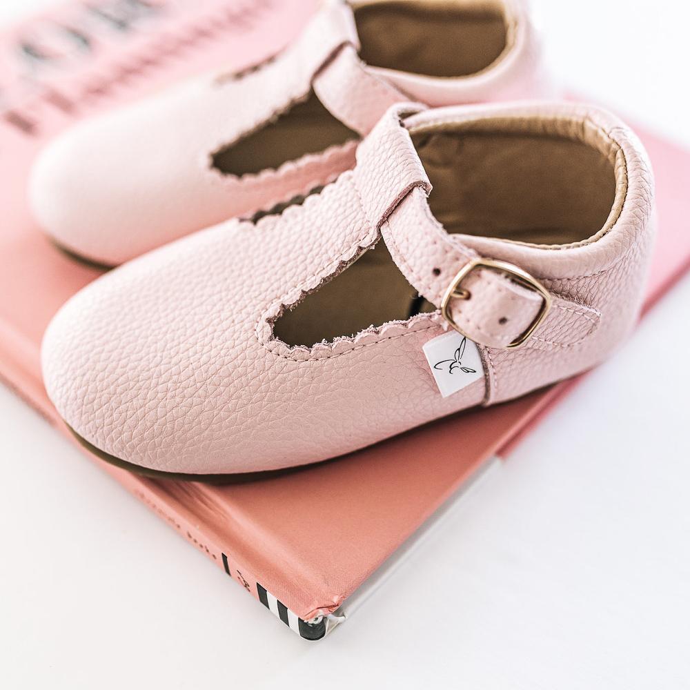 Pink T Bar T-Bar with Anti-Slip Sole Little Love Bug Co. 
