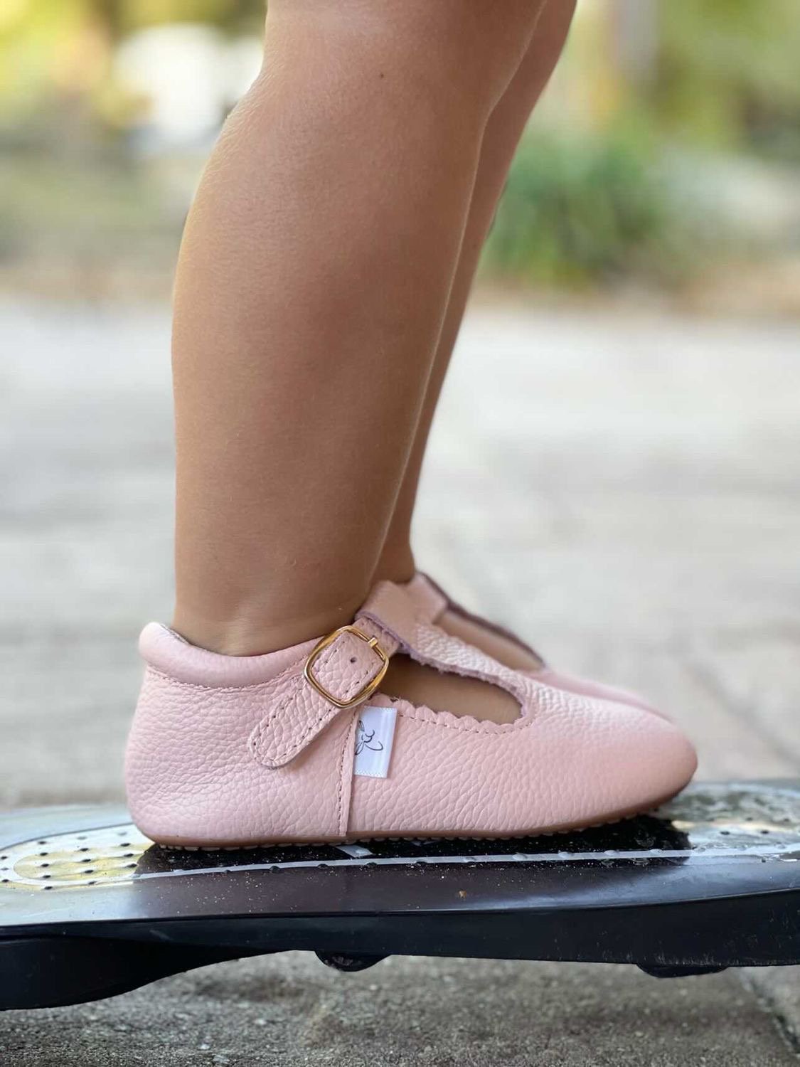 Pink T Bar T-Bar with Anti-Slip Sole Little Love Bug Co. 
