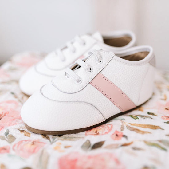 White and Pink Love Bug Sneaker Casual Shoe Little Love Bug Co. 