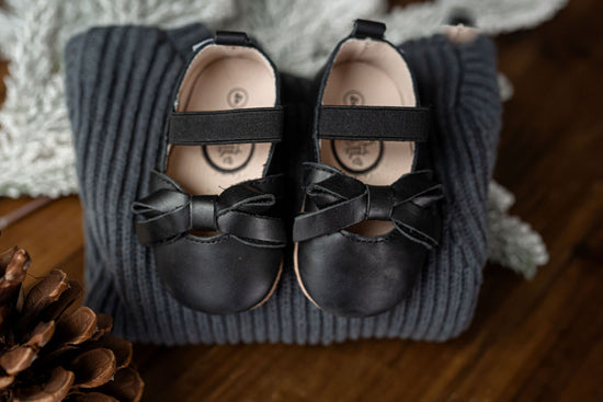 Load image into Gallery viewer, Midnight Black Ballet Flat {Premium Leather}

