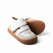 Little Love Bug Co. Sneaker White and Leopard / 4 (Play Perfect) The Cole