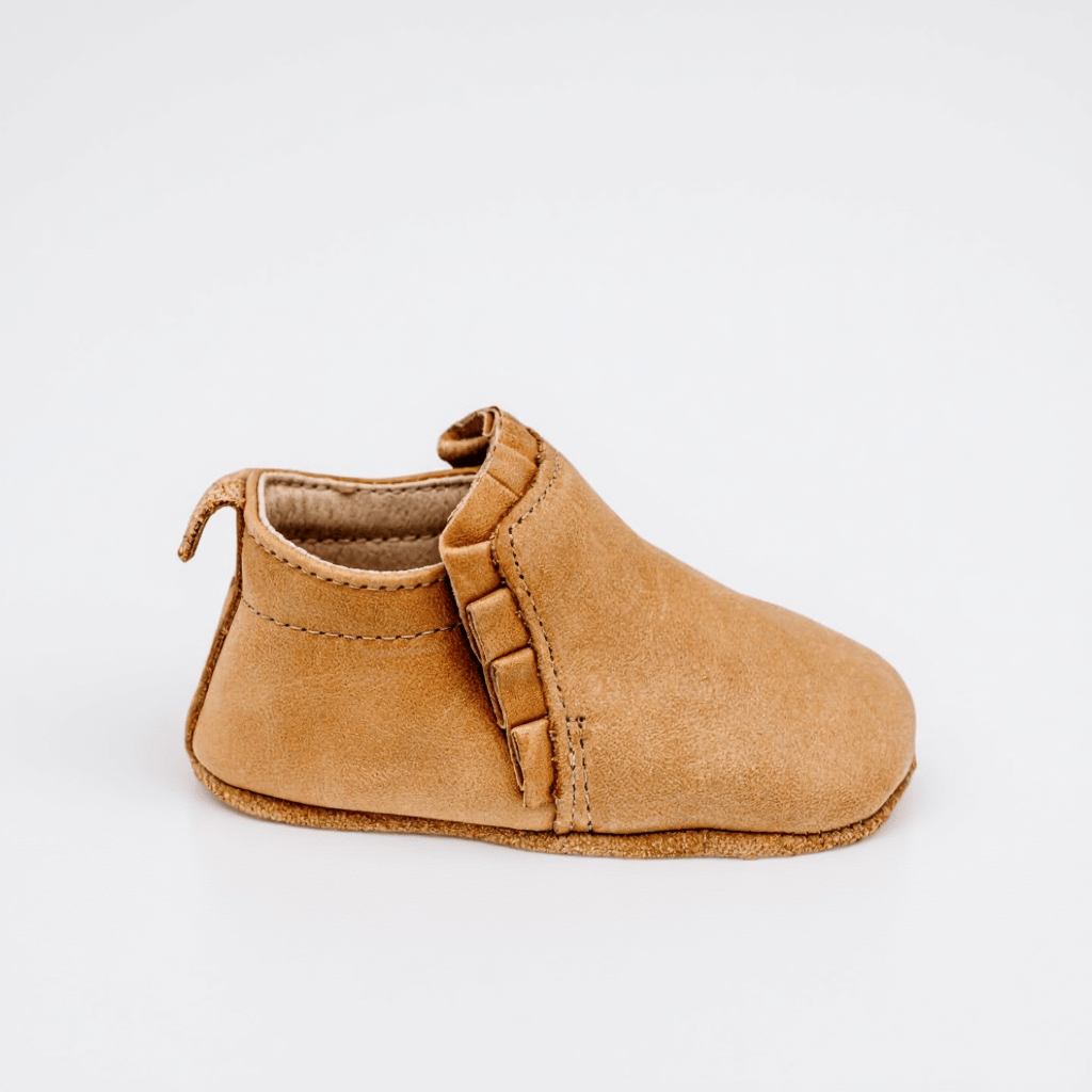 Little Love Bug Co. Boot Desert Sand {Premium Leather} / 2 (Original Non-Slip Soft Sole) The Mila