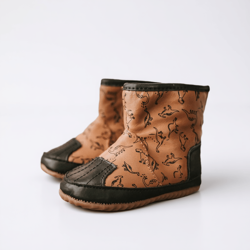 Little Love Bug Co. Boot Dinosaur / 2 (Original Non-Slip Soft Sole) The Dexter Boot