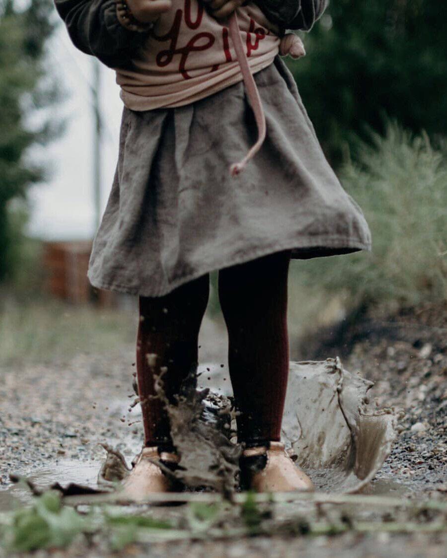 Little Love Bug Co. Dress Rose Gold T Bar