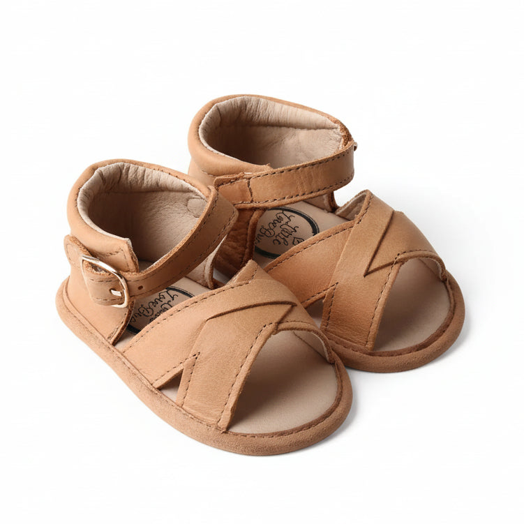 Little Love Bug Co. Sandal Desert Sand {Premium Leather} / 2 (Original Non-Slip Soft Sole) The Sebby Sandal