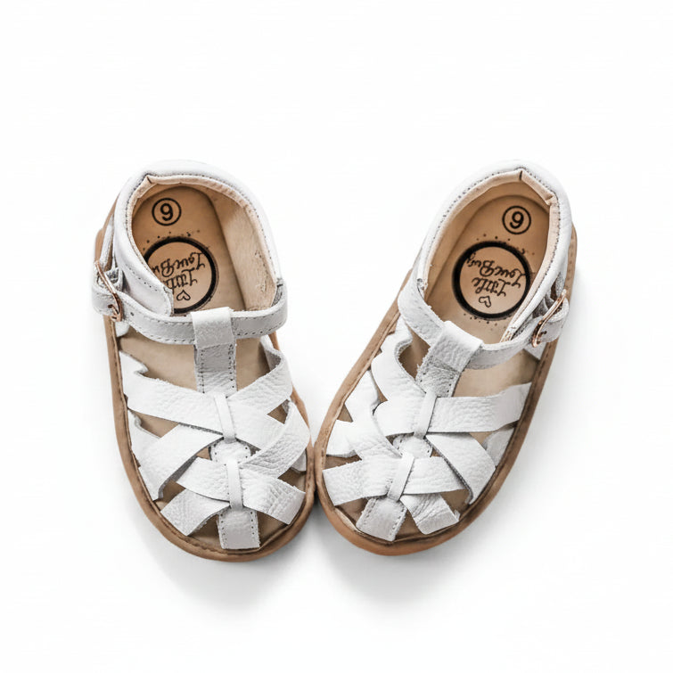 Little Love Bug Co. Sandal White / 2 (Original Non-Slip Soft Sole) The Closed Toe Sandal
