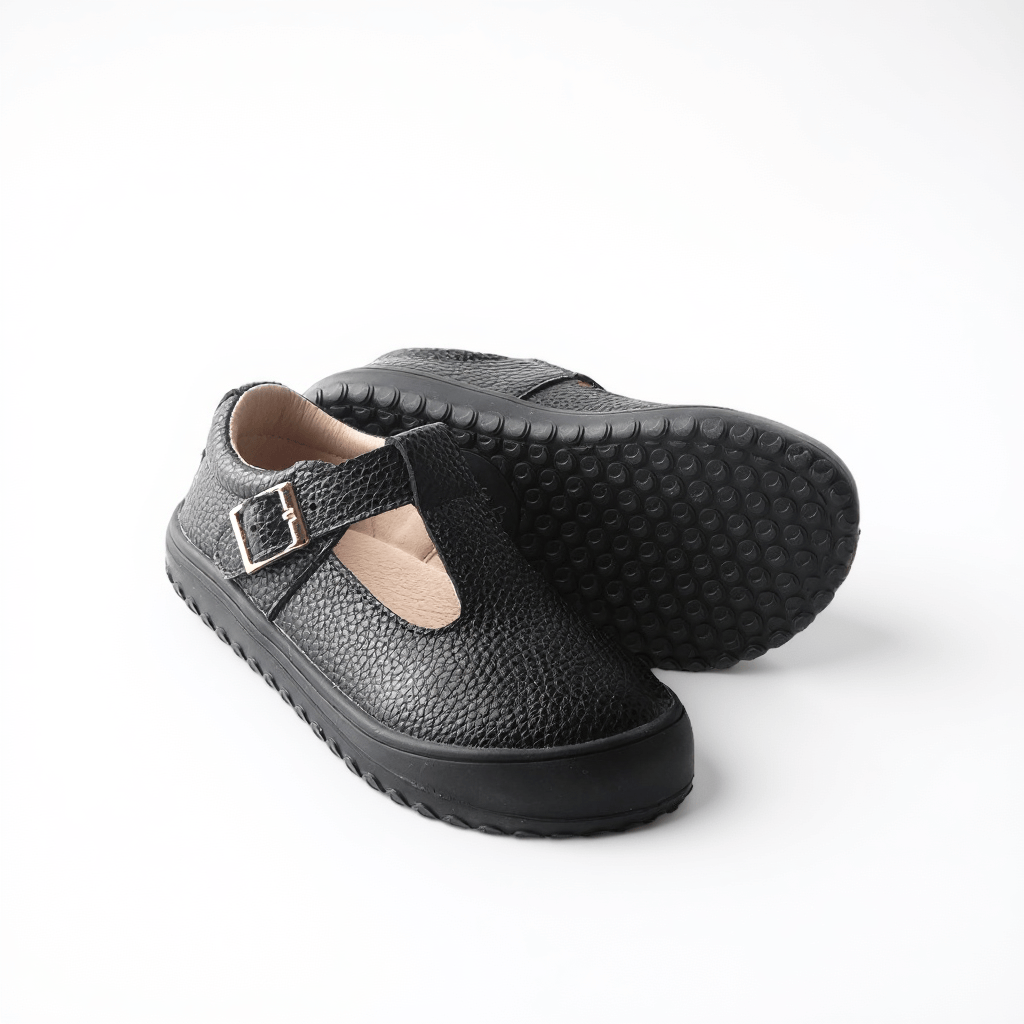 Little Love Bug Co. Shoes The Tricia / Black / 4 (Original Non-Slip Soft Sole) The Tricia