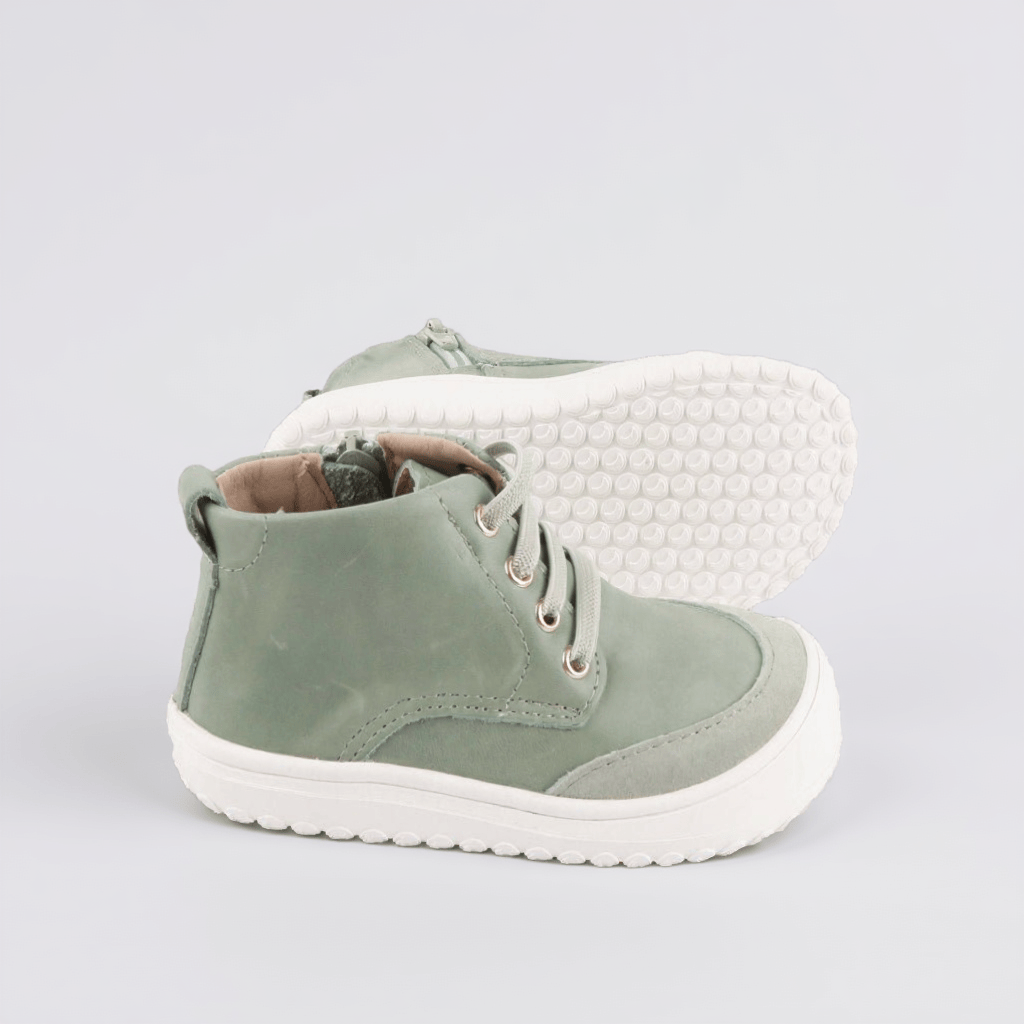 Little Love Bug Co. Sneaker Avocado {Premium Leather} / 2 (Original Non-Slip Soft Sole) The Play Perfect High Top Discontinued