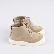 Little Love Bug Co. Sneaker Beige {Premium Leather} Discontinued / 2 (Original Non-Slip Soft Sole) The Play Perfect High Top