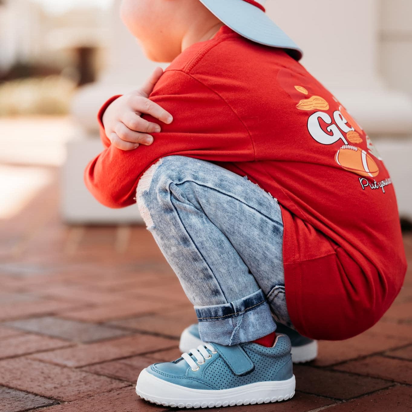 Little Love Bug Co. Sneaker Blue Bone Avocado Sneakers Discontinued