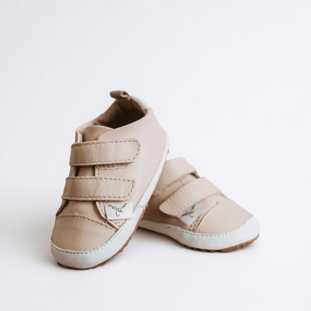 Little Love Bug Co. Sneaker Cream / 2 (Original Non-Slip Soft Sole) The Low Top