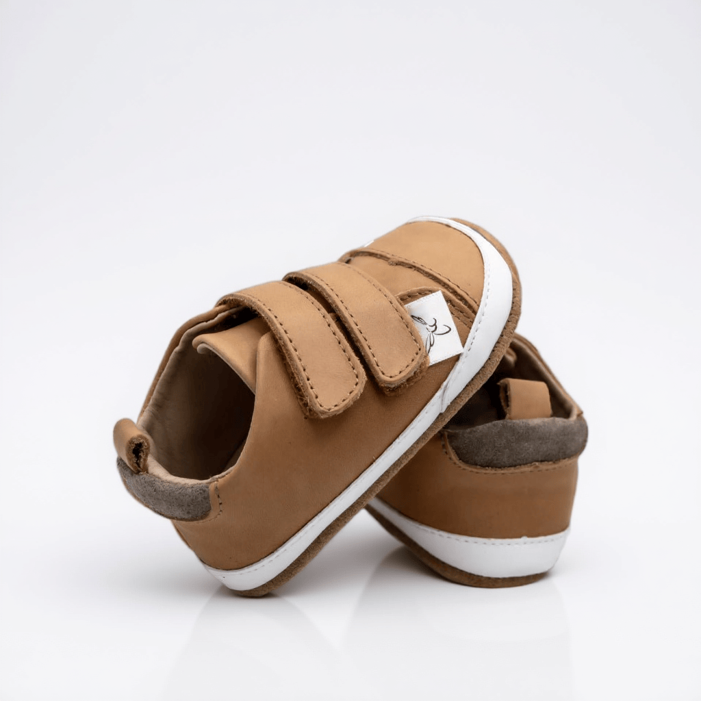 Little Love Bug Co. Sneaker Desert Sand {Premium Leather} / 2 (Original Non-Slip Soft Sole) The Patterned Low Tops