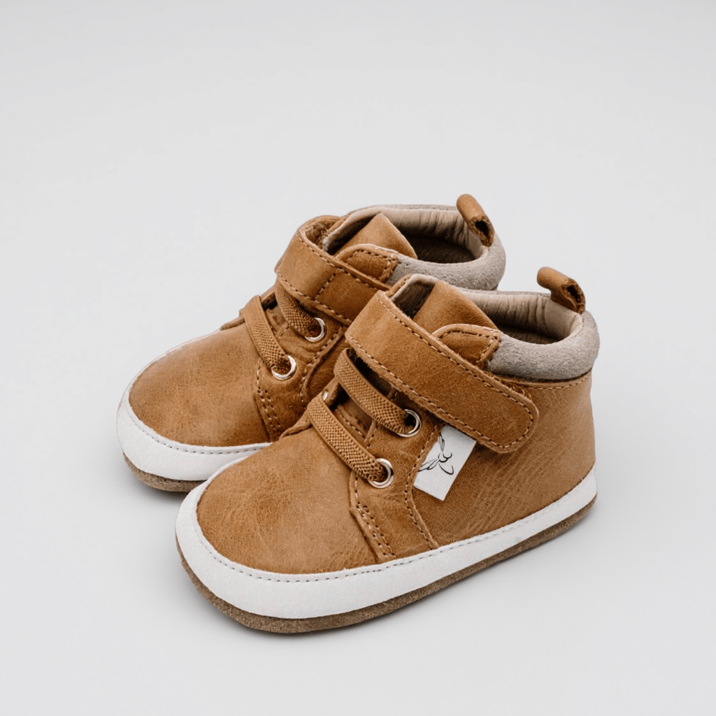 Little Love Bug Co. Sneaker Desert Sand {Premium Leather} / 2 (Original Non-Slip Soft Sole) The William