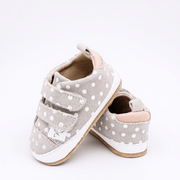 Little Love Bug Co. Sneaker Polka Dot & Pink / 2 (Original Non-Slip Soft Sole) The Patterned Low Tops