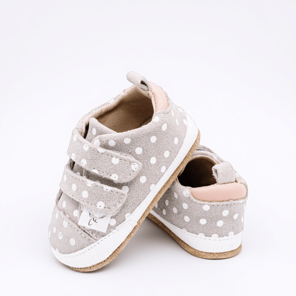 Little Love Bug Co. Sneaker Polka Dot & Pink / 2 (Original Non-Slip Soft Sole) The Patterned Low Tops