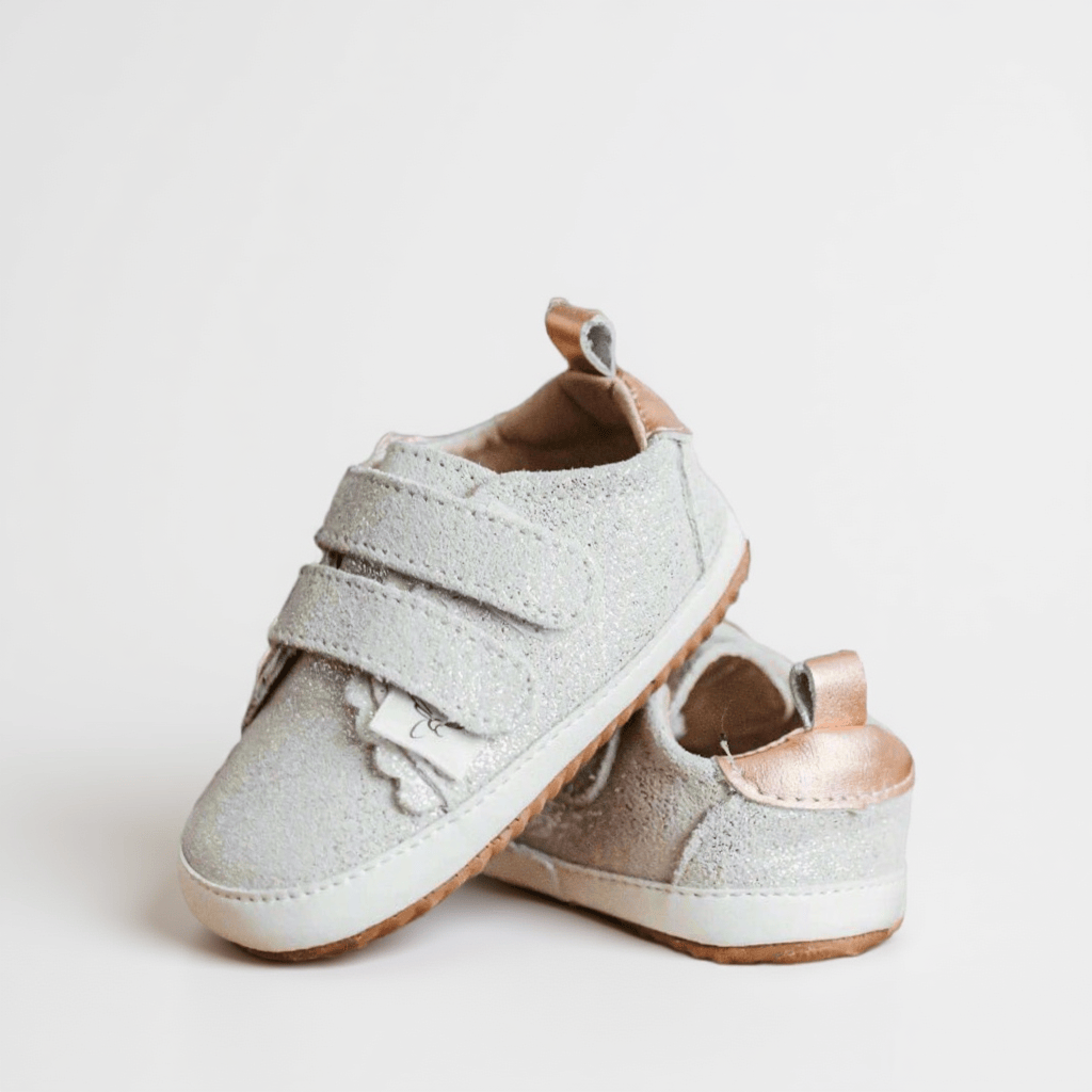 Little Love Bug Co. Sneaker Silver / 2 (Original Non-Slip Soft Sole) The Nora