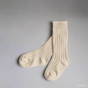 Little Love Bug Co. Socks 2 Pairs of Oatmeal Socks / 0-6 Months LLB Standard Knee High Socks (2 pairs in each order)