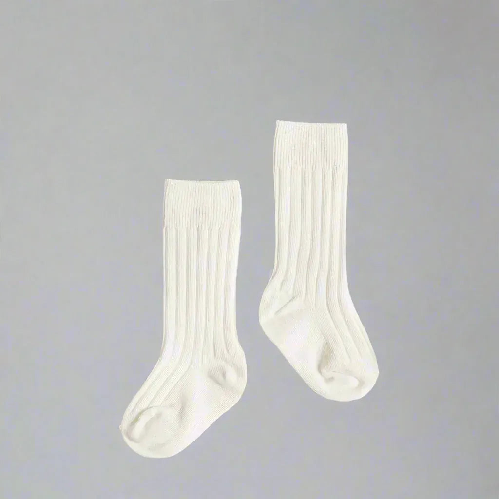 Little Love Bug Co. Socks 2 Pairs of White Socks / 0-6 Months LLB Standard Knee High Socks (2 pairs in each order)