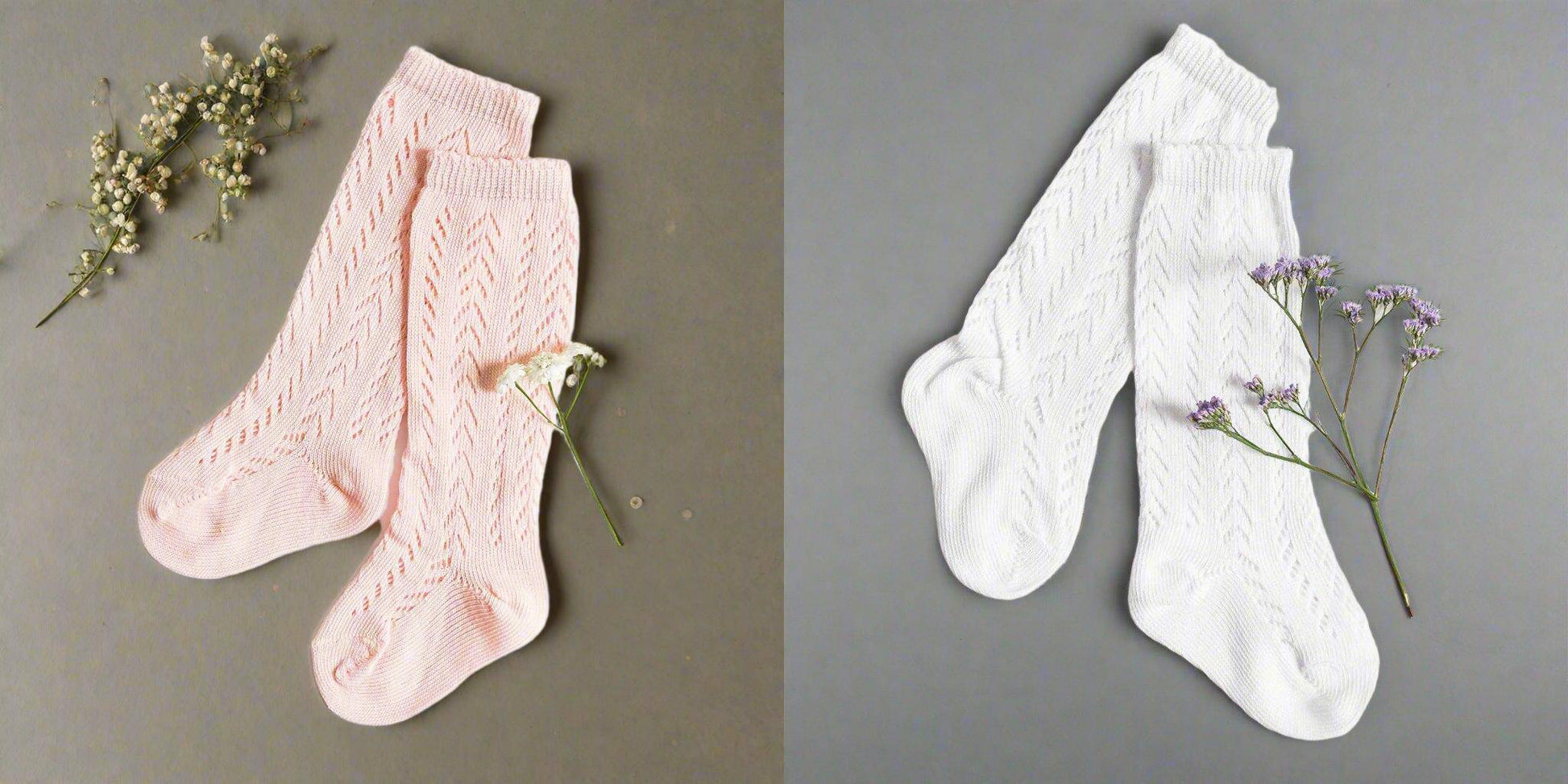 Little Love Bug Co. Socks LLB Crochet Knee High Socks (2 pairs in each order)