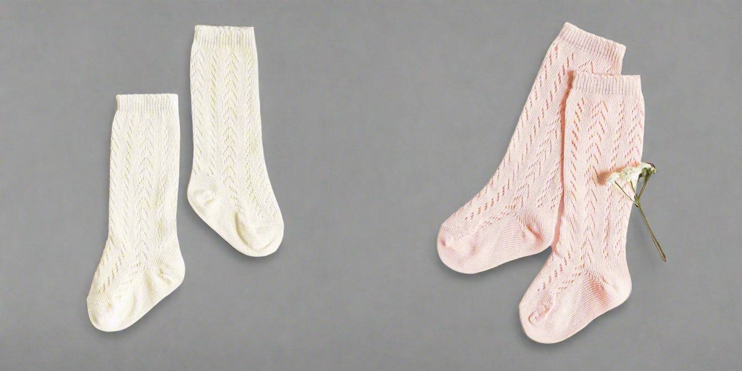 Little Love Bug Co. Socks LLB Crochet Knee High Socks (2 pairs in each order)