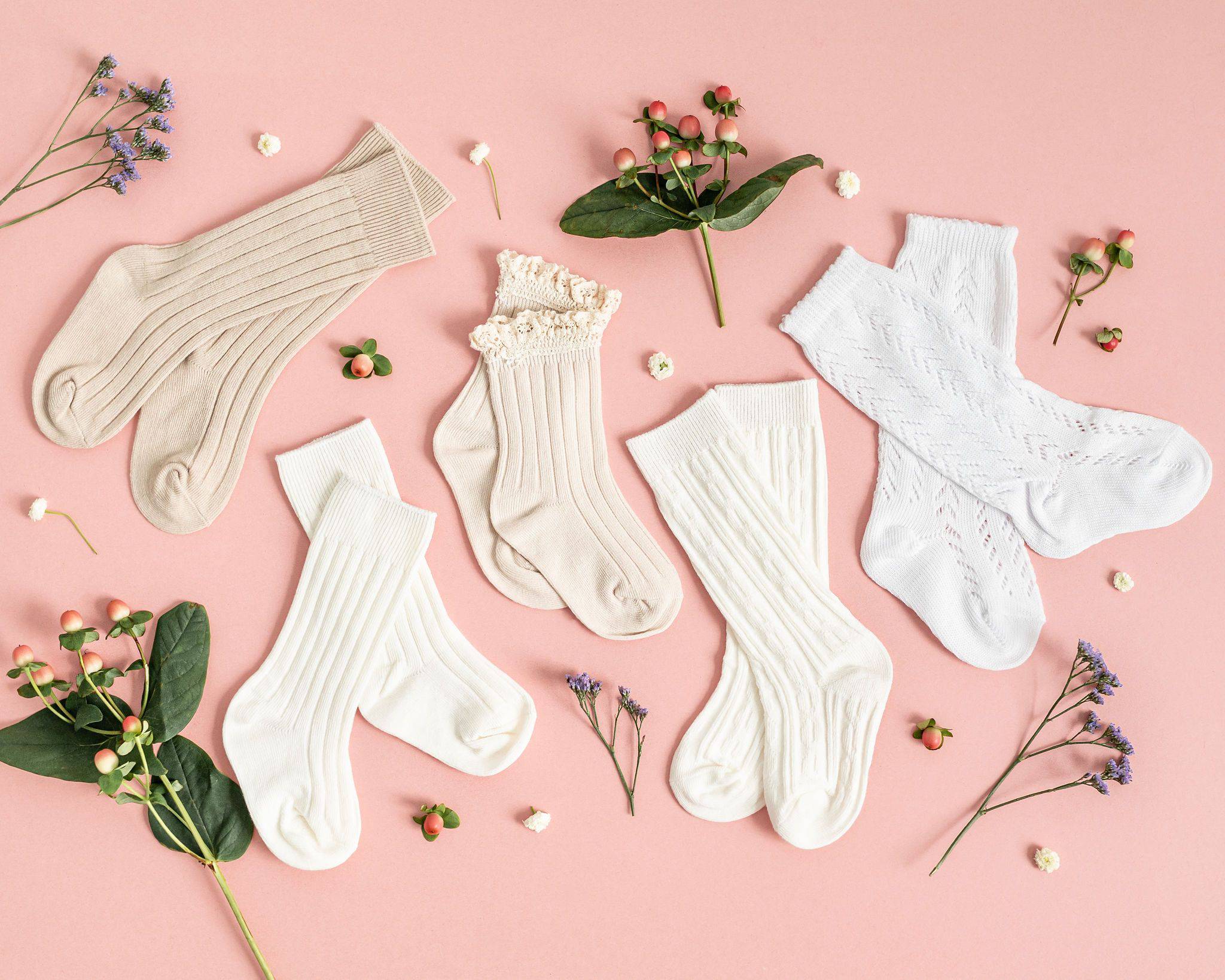 Little Love Bug Co. Socks LLB Crochet Knee High Socks (2 pairs in each order)