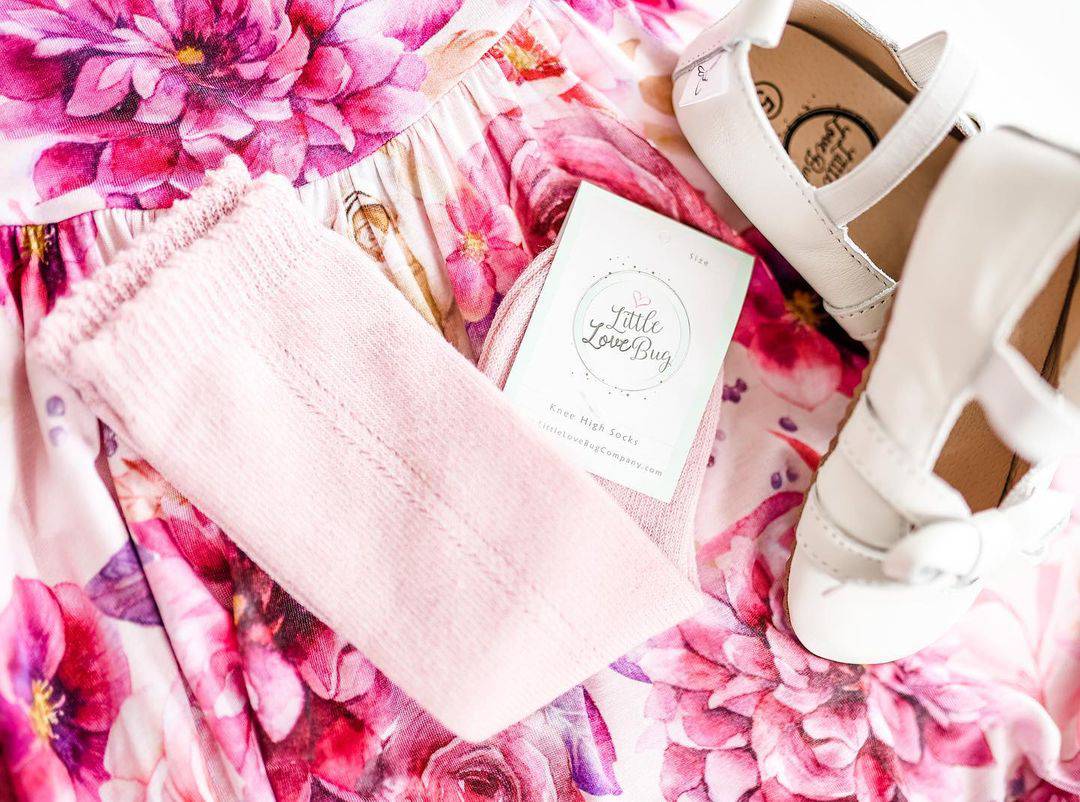 Little Love Bug Co. Socks LLB Eyelet Knee High Socks (2 pairs in each order)