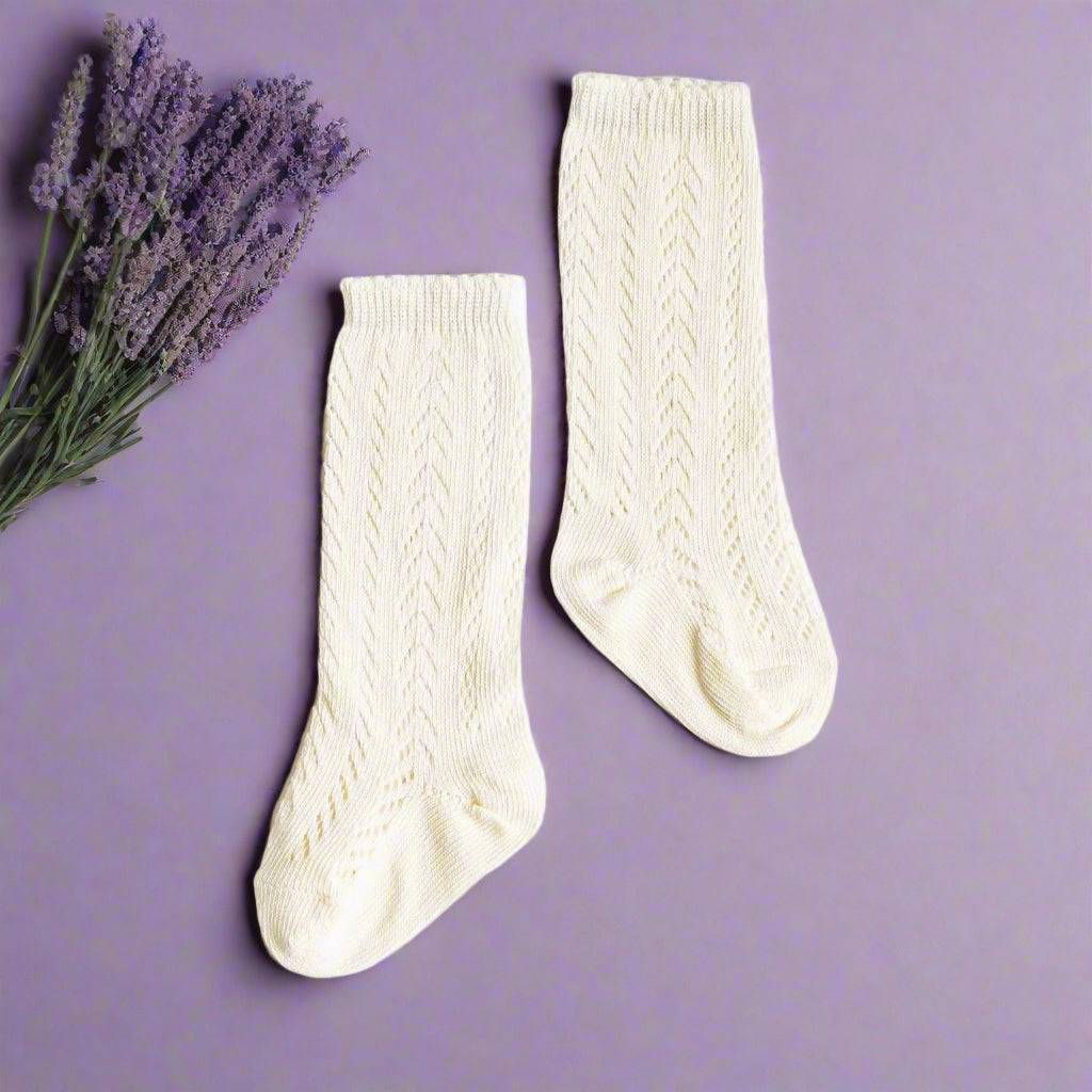 LLB Crochet Knee High Socks (2 pairs in each order) - Little Love Bug Co.