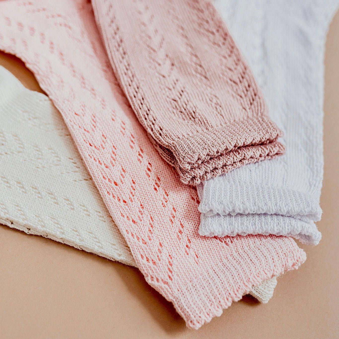LLB Crochet Knee High Socks (2 pairs in each order) - Little Love Bug Co.