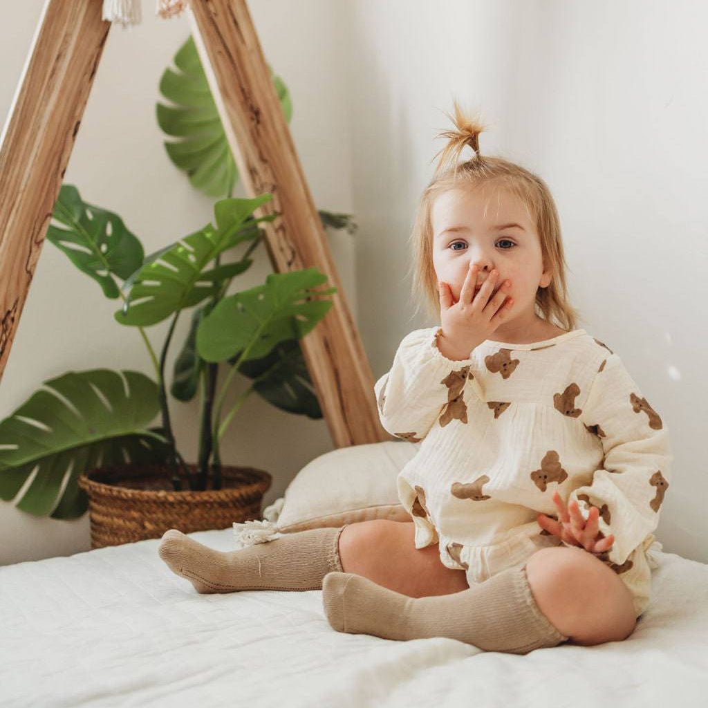 LLB Eyelet Knee High Socks (2 pairs in each order) - Little Love Bug Co.