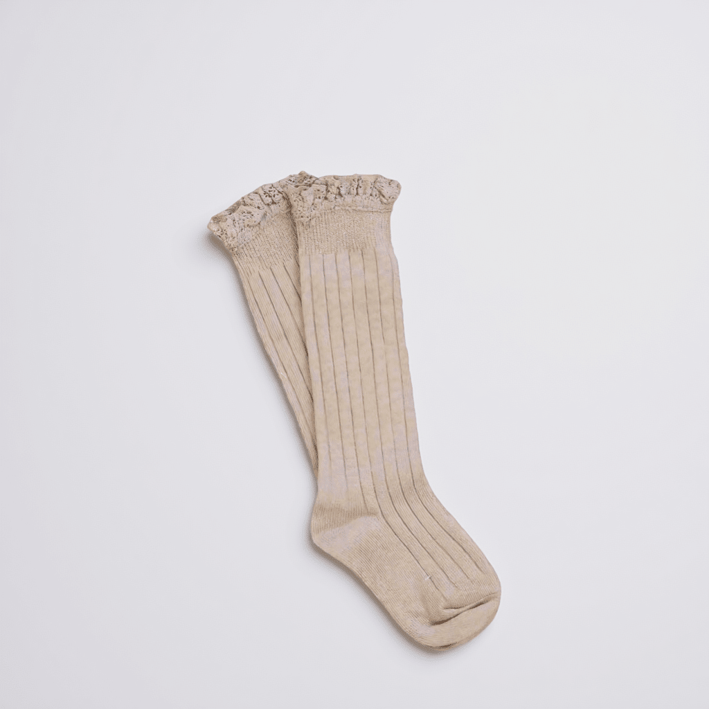 LLB Lace Top Knee High Socks (2 pairs in each order) - Little Love Bug Co.