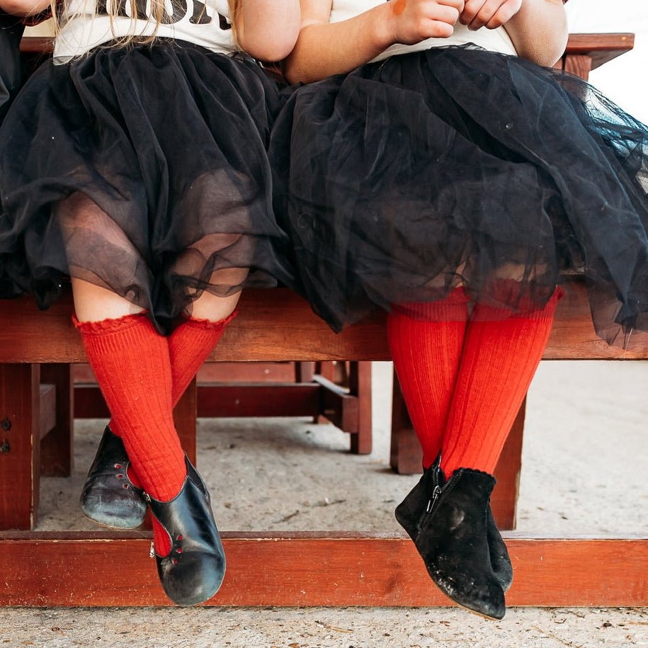 LLB Lace Top Knee High Socks (2 pairs in each order) - Little Love Bug Co.