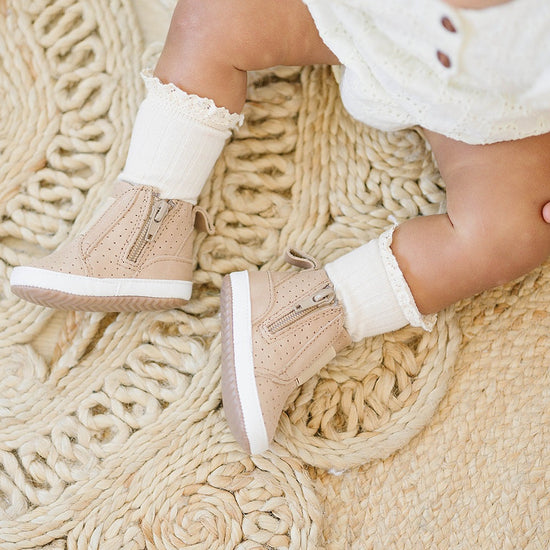 Beige Kailee {Premium Leather} - Little Love Bug Co.