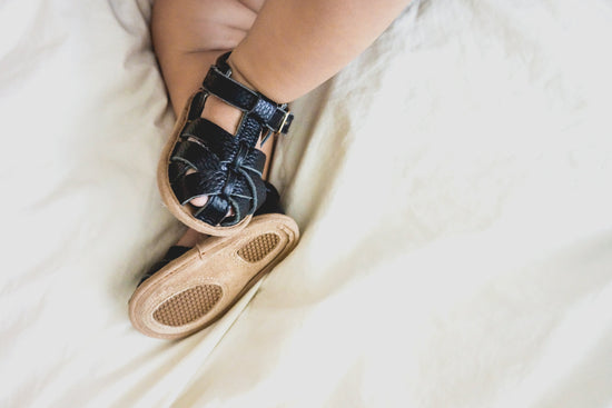 Load image into Gallery viewer, Black Closed Toe Sandal Sandal Little Love Bug Co. 
