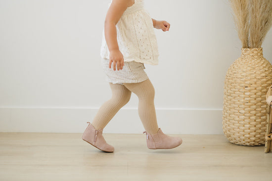 Blush Suede Reagan Boot Boot Little Love Bug Co. 