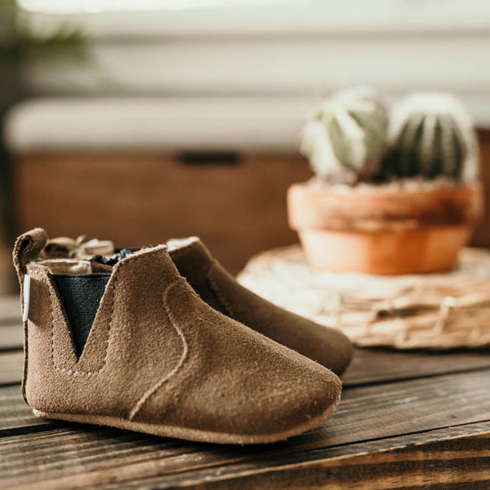 Brown Suede Chelsea Boot Boot Little Love Bug Co. 