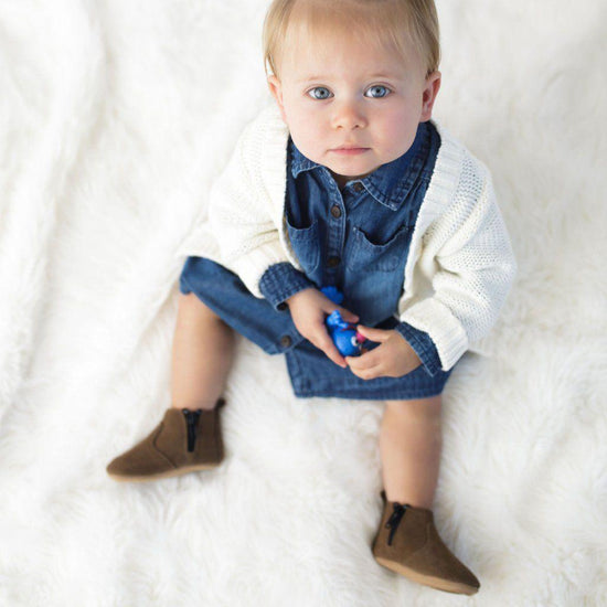 Brown Suede Chelsea Boot Boot Little Love Bug Co. 