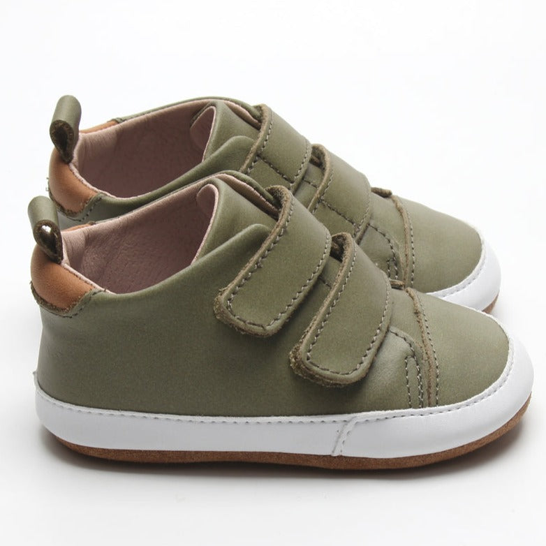 Casual Army Green Low Top Casual Shoe Little Love Bug Co. 