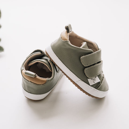Load image into Gallery viewer, Casual Army Green Low Top Casual Shoe Little Love Bug Co. 
