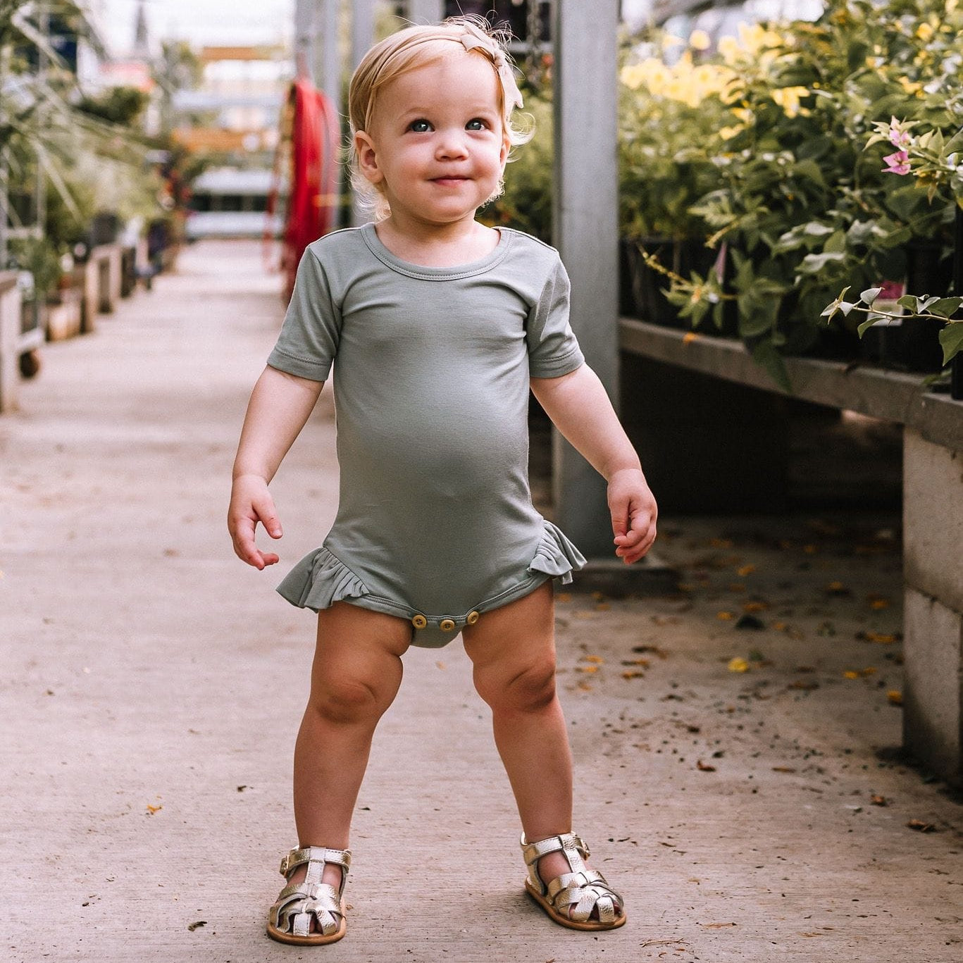 Gold Closed Toe Sandal Sandal Little Love Bug Co. 