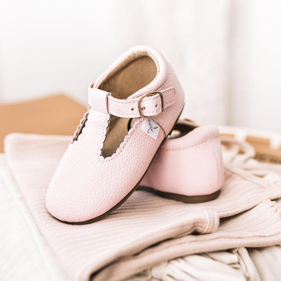 Load image into Gallery viewer, Pink T Bar T-Bar with Anti-Slip Sole Little Love Bug Co. 
