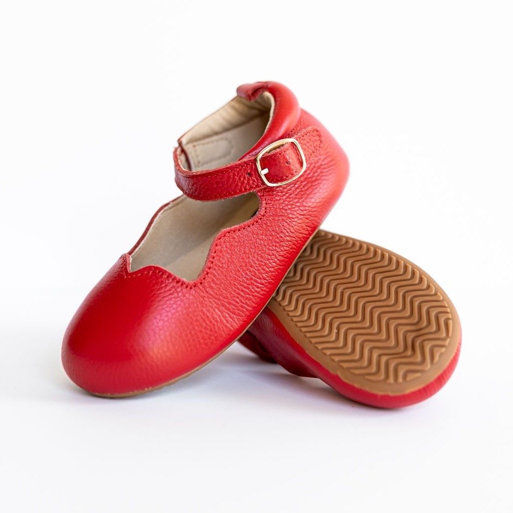 Load image into Gallery viewer, Red Olivia Dress Shoe Little Love Bug Co. 
