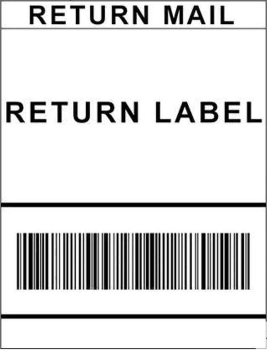 Return Label (Takes Up To 24 Hours To Land In Your In-Box) Shipping Label Little Love Bug Co. 